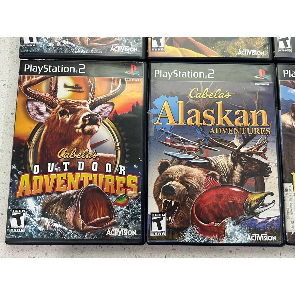 Cabela's Games Lot Of 8 Collection PS2 Playstation 2, Big Bass, Game Hunter, Ect - Picture 5 of 5